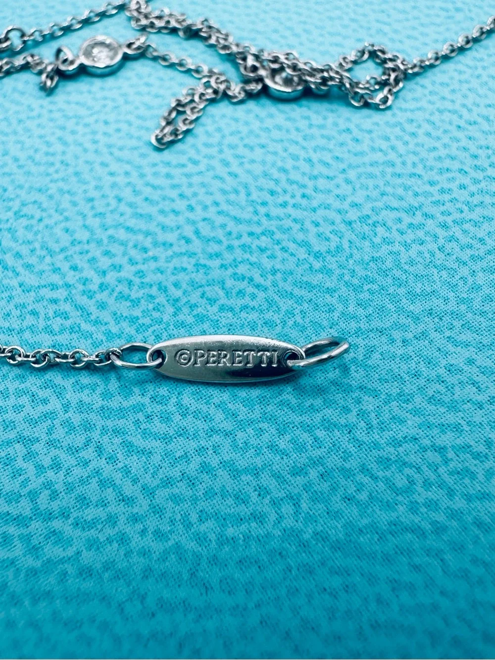 Tiffany & Co. 950 Platinum Diamonds by the Yard Necklace .40 TCW with Packaging